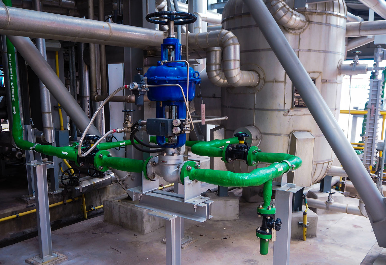 Control valve for control flow and pressure of process condition