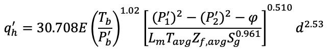 Panhandle B Equation