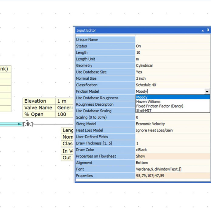 FluidFlow Friction Model