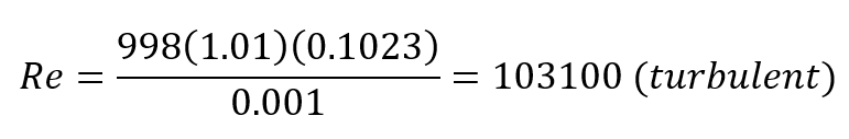 Reynolds number computation