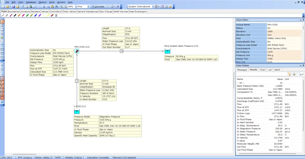 Solve as a network - FluidFlow