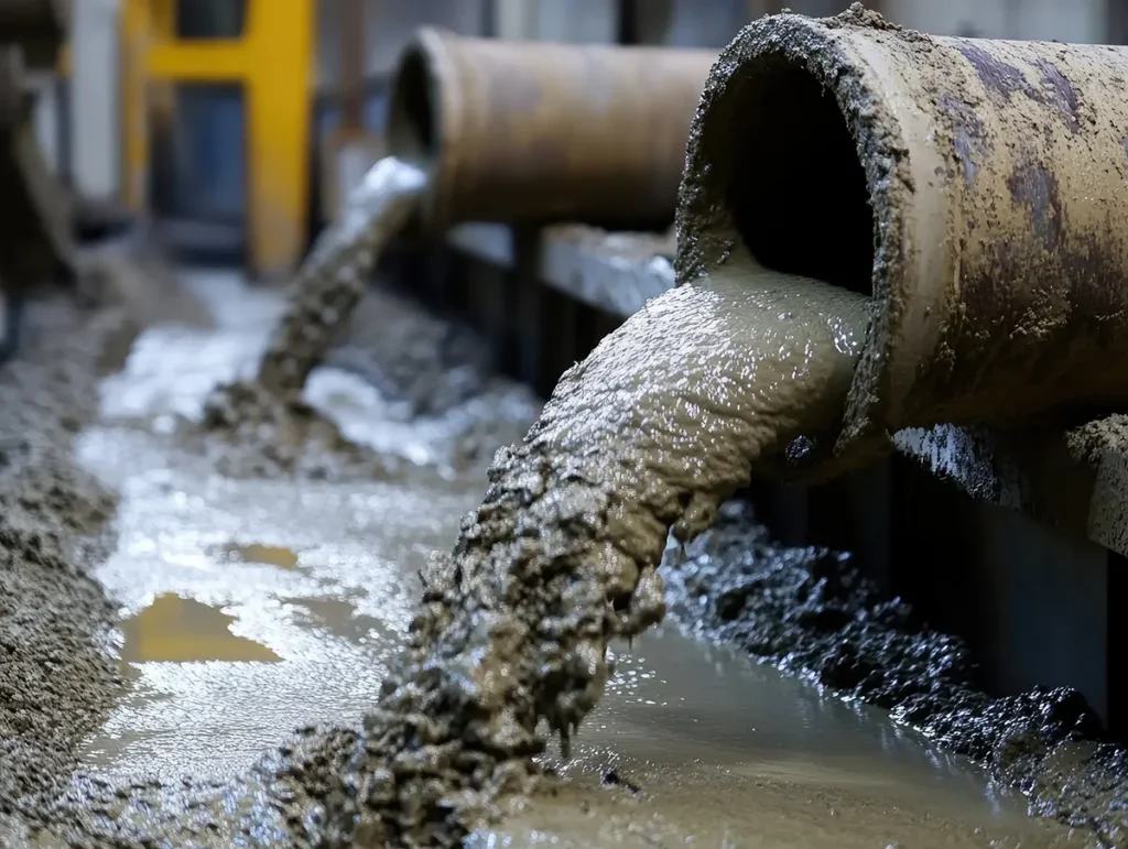 Industrial discharge slurry