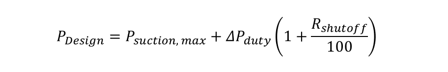 Design Pressure equation